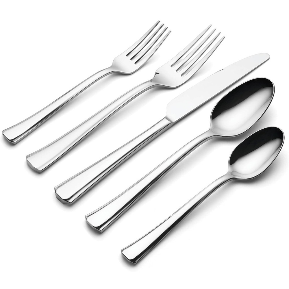 NEW Oneida Bleeker 20 Piece Flatware Set 18/0 Stainless Steel Service 4 896121
